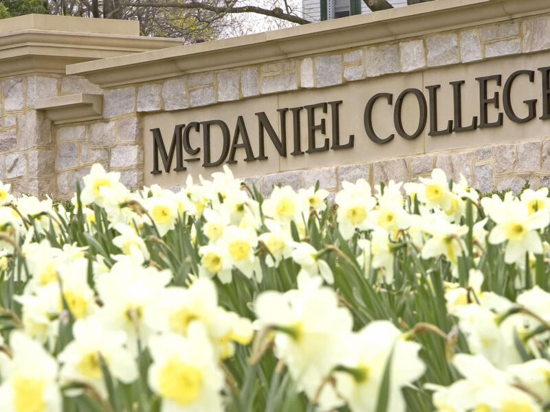McDaniel College Sign 